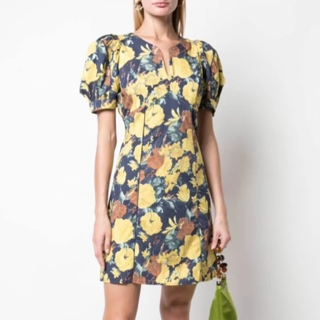 dress Sea Ella Floral-Print Puff-Sleeve Cotton Dress Poshmark $127