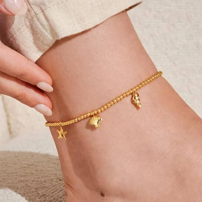 accessory Shell Charms Anklet PinkTag $40