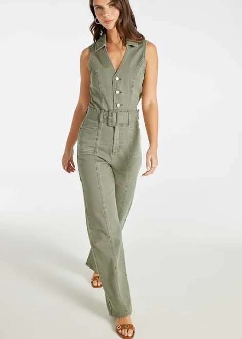 jumpsuit ShoeDazzle Utility Belted Jumpsuit ShoeDazzle $39.98