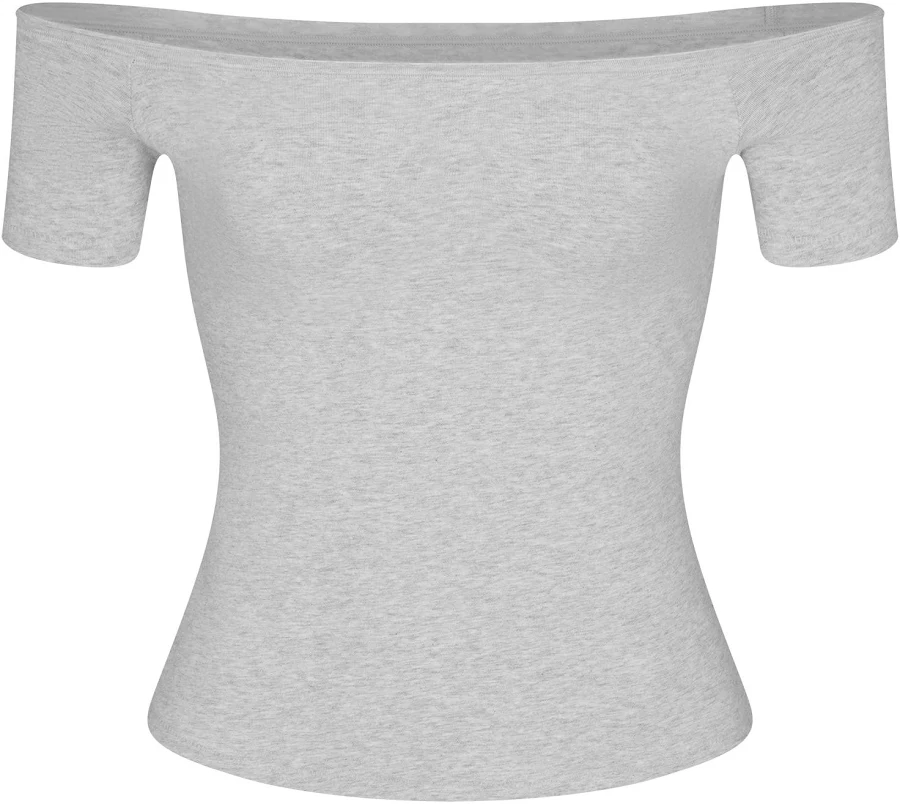 off-shoulder top Skims Women's Off The Shoulder Cotton Jersey Top SKIMS $54