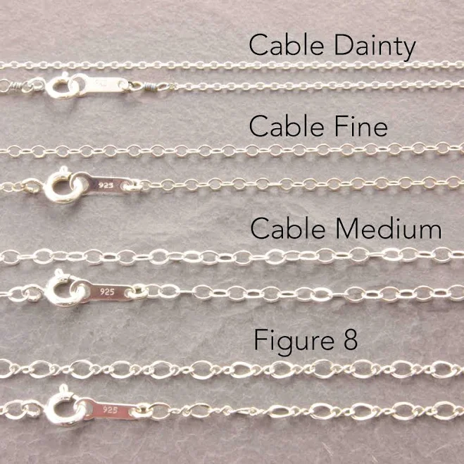 accessory Sterling Silver Dainty Chain Necklace Etsy - MegusAttic $17.6