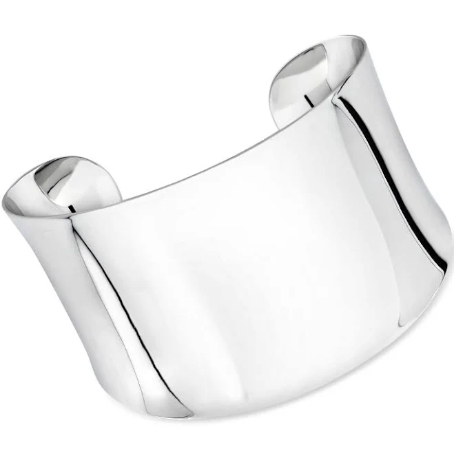 accessory Sterling Silver Wide Polished Cuff Bracelet Ross-Simons $325