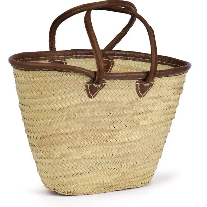 bag Straw and Leather Tote Moxie Mercantile $58