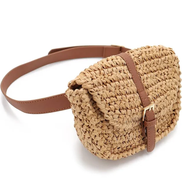 bag Straw Fanny Pack Surell Accessories $34.99