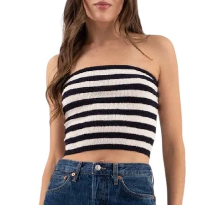 tube top Stripe Strapless Tube Top Bolt Addiction $28