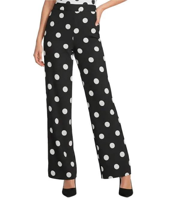 pants Sugarlips Randal High-Rise Wide Leg Polka Dot Pants Dillard's $89