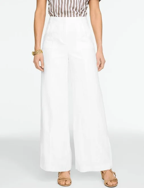 pants Talbots Women's Linen Wide Leg Trousers Talbots $149