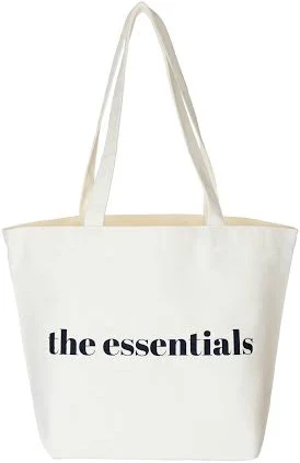 bag The Essentials Off-White Canvas Tote Bag, Minimalistic, Aesthetic, Reusable, Natural Cotton, Sustainable, Eco-Friendly Etsy - Seller $18.99