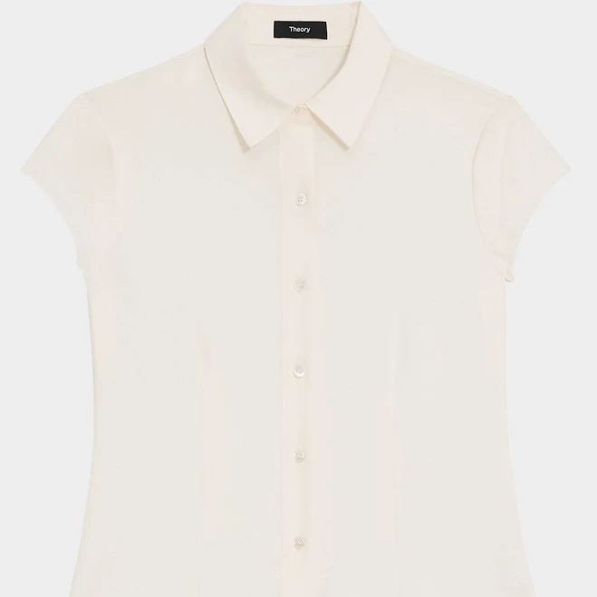 top Theory Women's Silk Cap-Sleeve Neiman Marcus $295