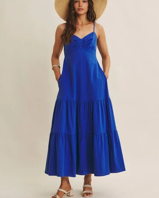 dress Tiered Maxi Dress PinkBlush Maternity $62