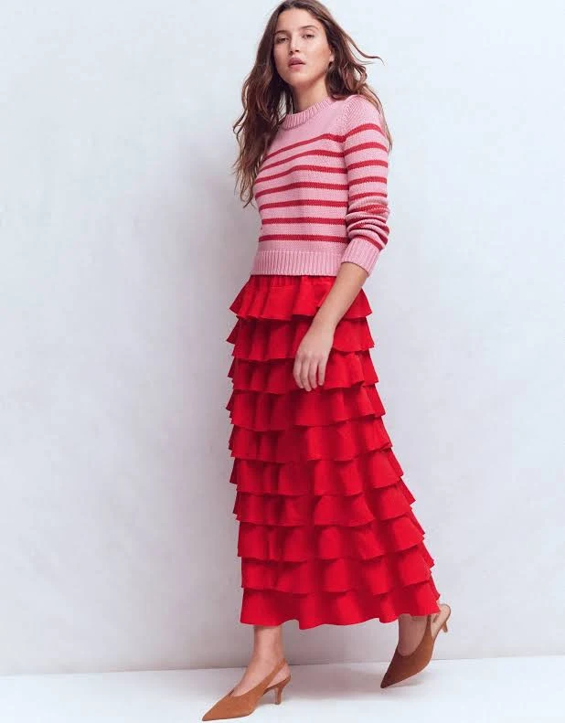 bottom Tiered Maxi Skirt-SALSA Boden $87.99