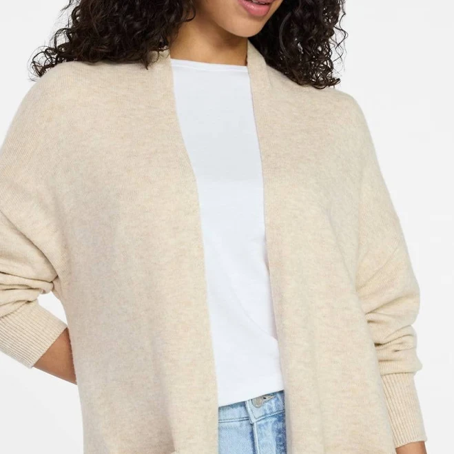 top Time and Tru Women's Open Front Long Sleeve Cardigan Sweater Walmart $13.79