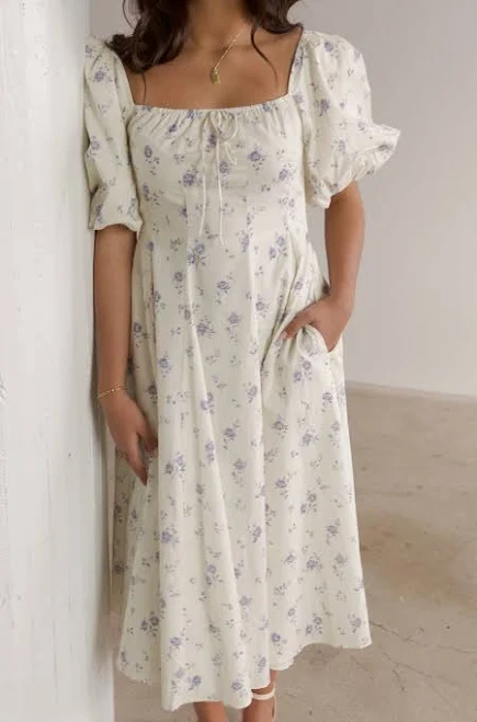 dress Tink & Posh Cotton Floral Midi Dress TINK and POSH $138