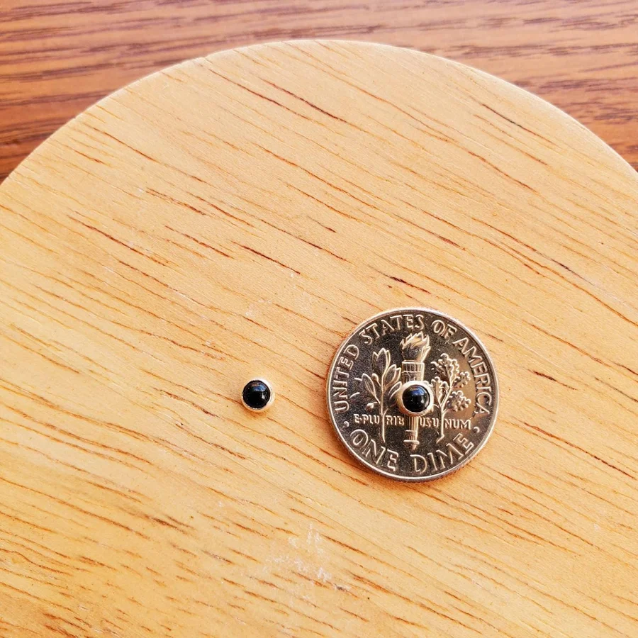 accessory Tiny Black Onyx Stud Earrings in Sterling Silver Etsy - UnforgetSilver $16