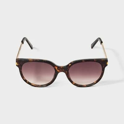 accessory Universal Thread Women's Round Tortoise Shell Sunglasses Target $18
