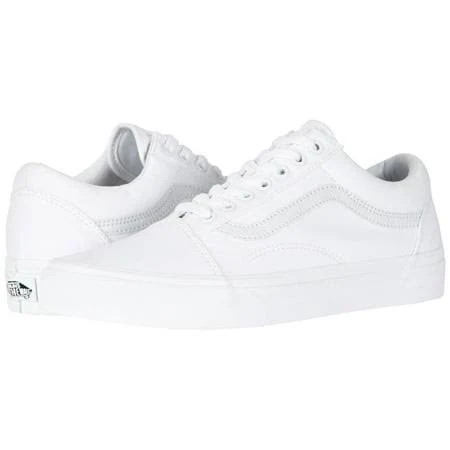 shoes Vans Unisex Classic Old Skool Canvas Shoes - True White - Size 9.5 Women/ 8 Men, Adult Unisex Walmart - Creativity for Fashion $59.95