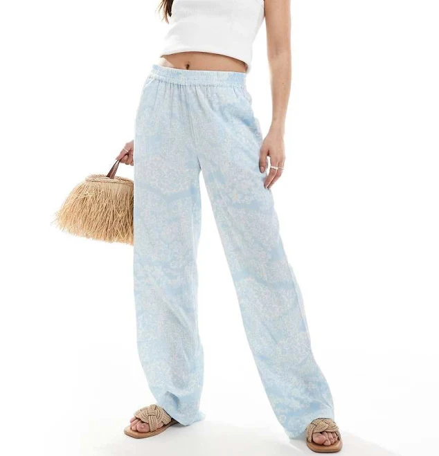 pants Vero Moda Wide Leg Floral Print Pants ASOS $17.85