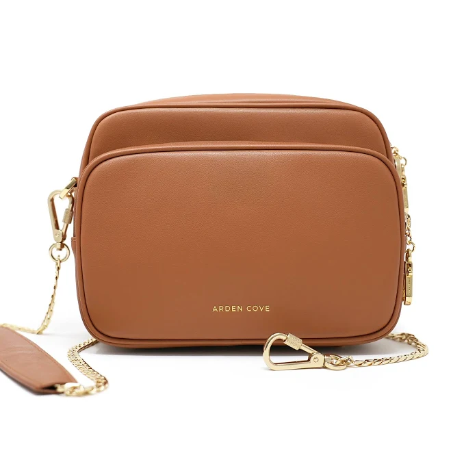 bag Verona Water-Resistant Anti-Theft Faux Leather Crossbody Bag Arden Cove $219