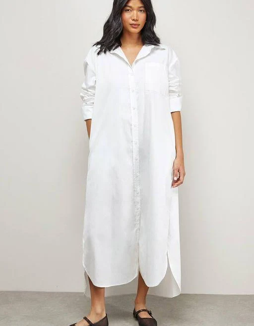 shirt dress Warehouse Women's Oversized Side Split Midi Shirt Dress Lyst $44