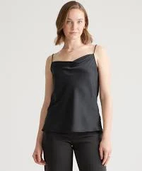 top Washable Stretch Silk Cowl Neck Cami Quince $39.9