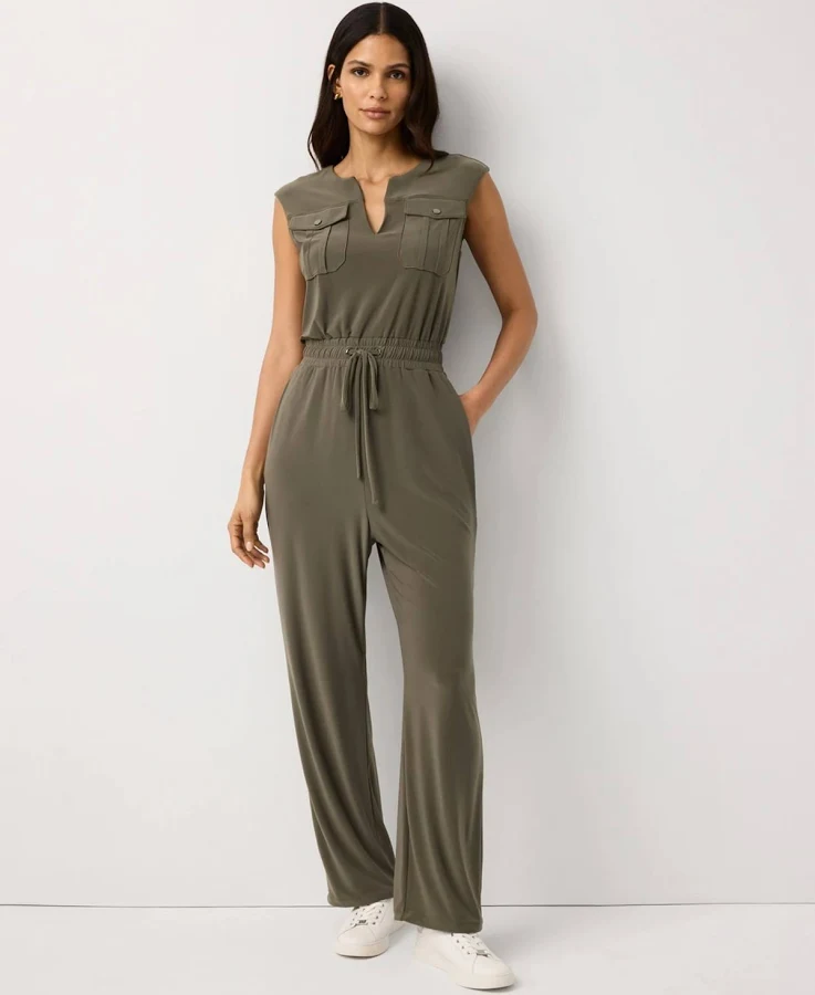 jumpsuit White House Black Market Petite Matte Jersey Utility Jumpsuit White House Black Market $160
