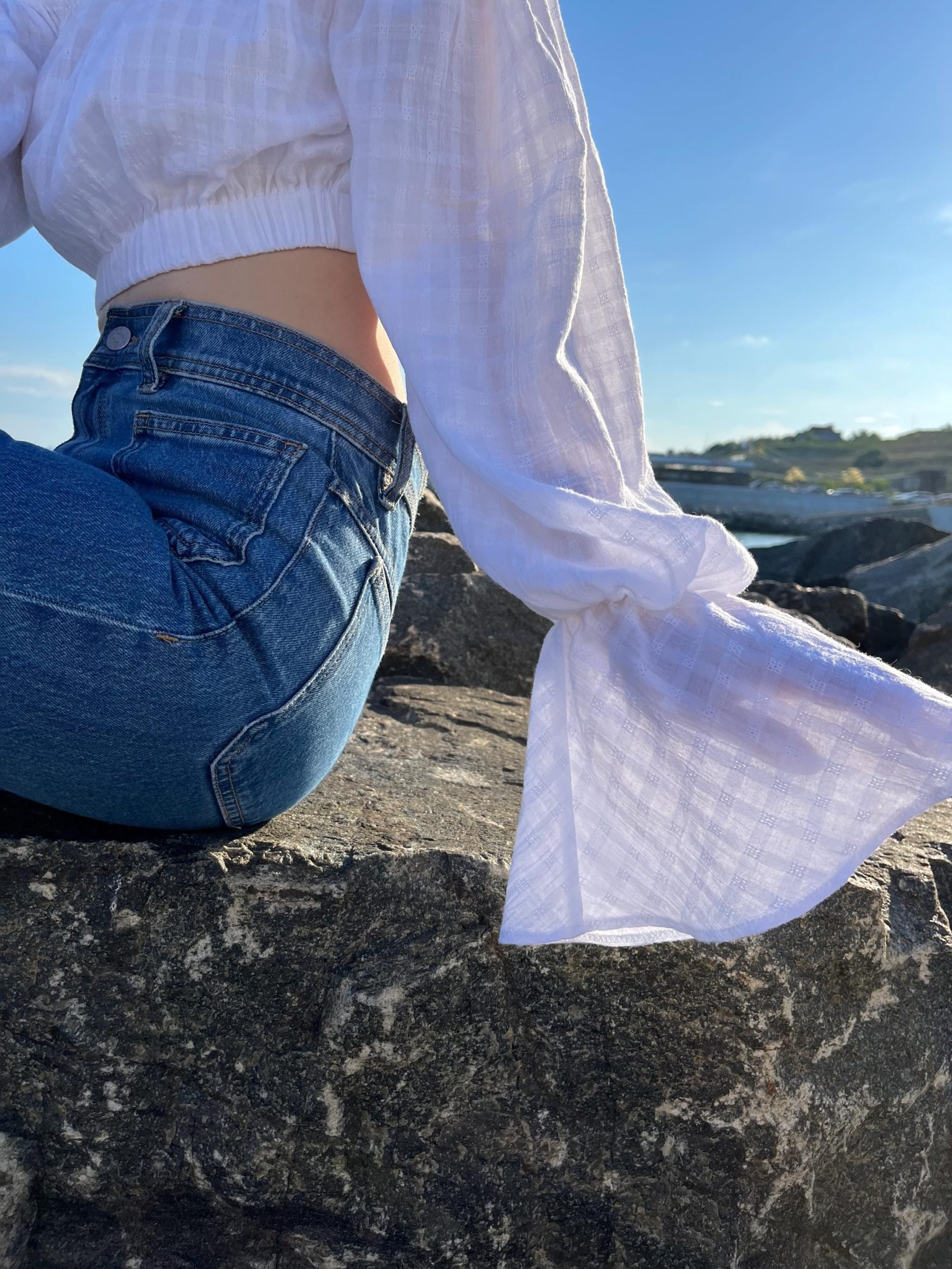 off-shoulder top White Off Shoulder Cotton Top – Peasant Style Blouse with Voluminous Sleeves for Summer Etsy $50