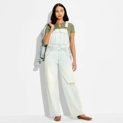 overalls Wild Fable Women's Mid-Rise Baggy Overalls Target $40