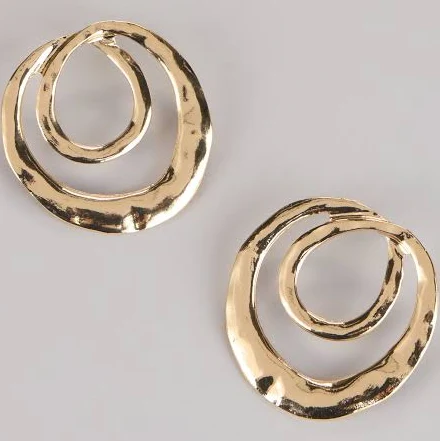 accessory Windsor Double Take Statement Hoop Earrings in Gold Windsor $12.9