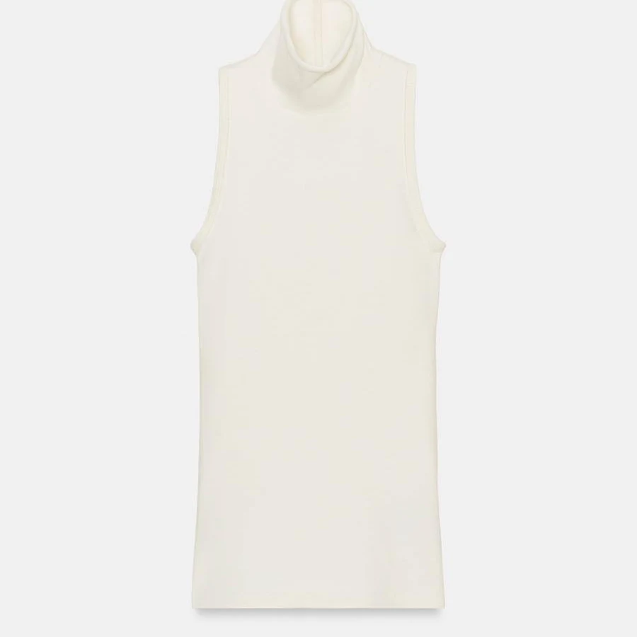 top Woman Zara High Collar Sleeveless Top Zara USA $14.9