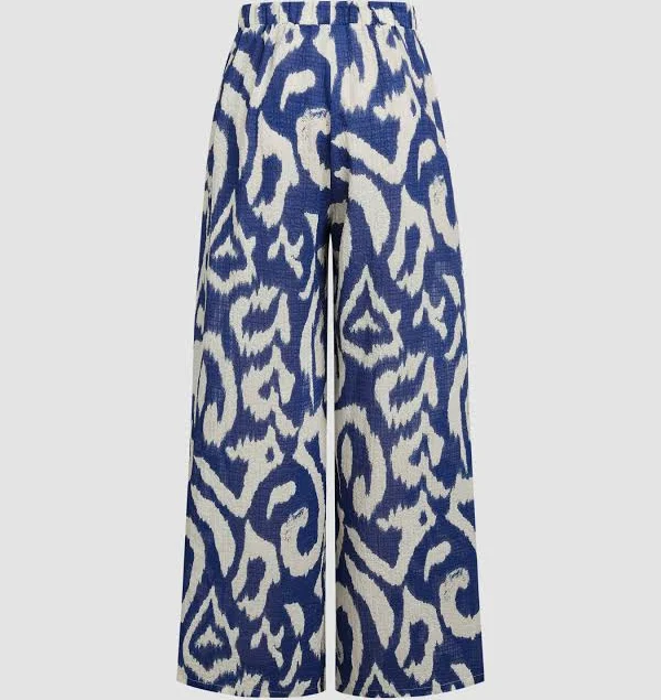 pants Women's Boho Woven Mid Rise Wide Leg Trousers Cider $32.9