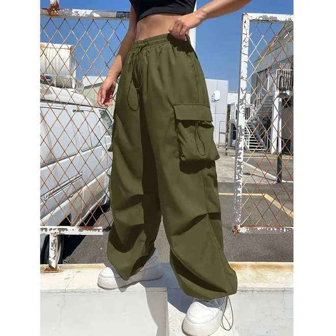 pants Women's Casual Cargo Pants with Multiple Pockets TikTok Shop $34.7