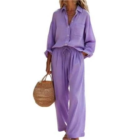 matching set Women's Casual Two-Piece Set Walmart - bbyeadc $28.99