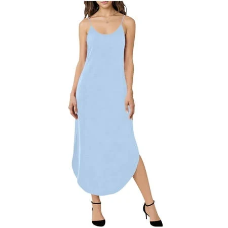 dress Women's Casual V-Neck Flowy Pocket Dress Walmart - Ruimatai Official Store $22.99