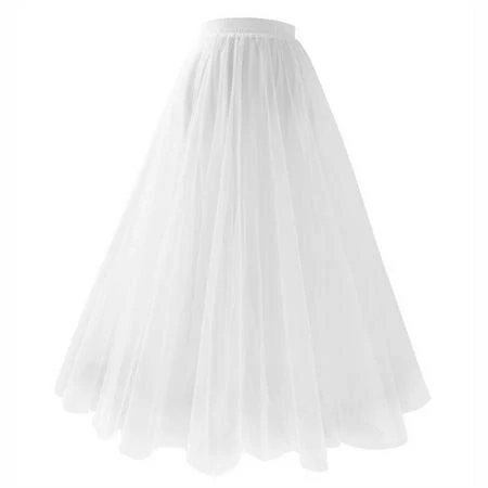 skirt Women's Flowy Pleated Mesh Tulle Skirt Walmart - mohiass $9.99