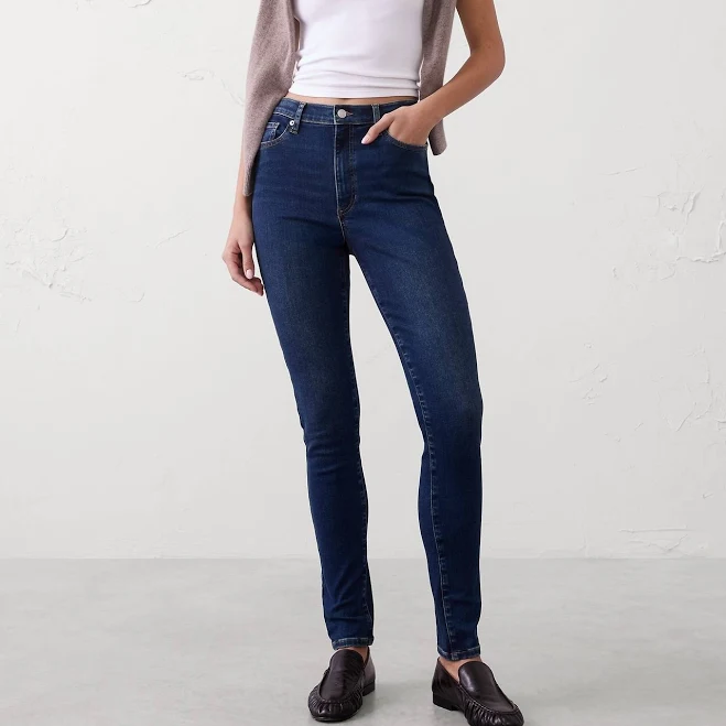 jeans Women's High-Rise Skinny Jeans Banana Republic Factory $45
