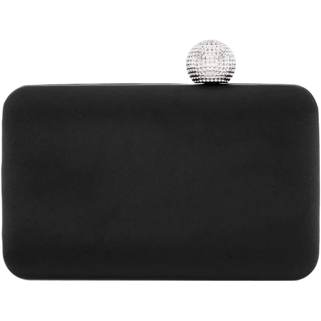 bag Womens Nina Satin Minaudiere Crystal Clasp Clutch Macy's $61.6