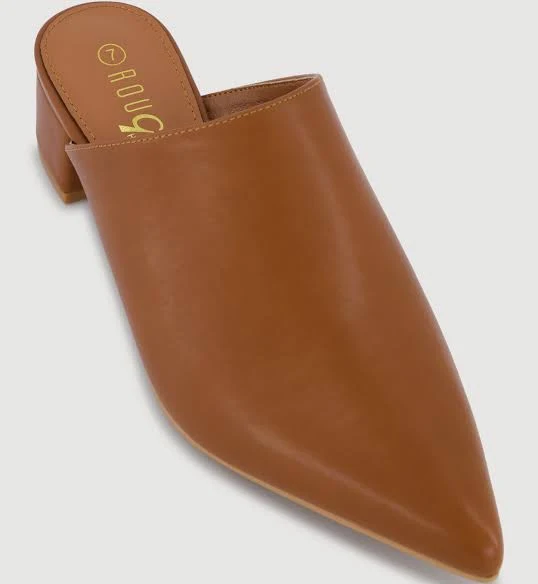 shoes Women's Pointed Toe Block Heel Mules Rainbow Shops $19.99