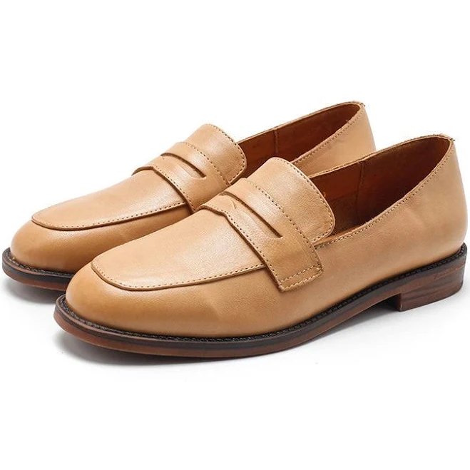 shoes Women's Pointed Toe Leather Loafers Obiono $106