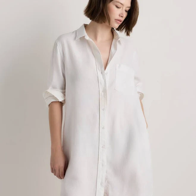 shirt dress Women's Quince 100% European Linen Shirt Dress Quince $54