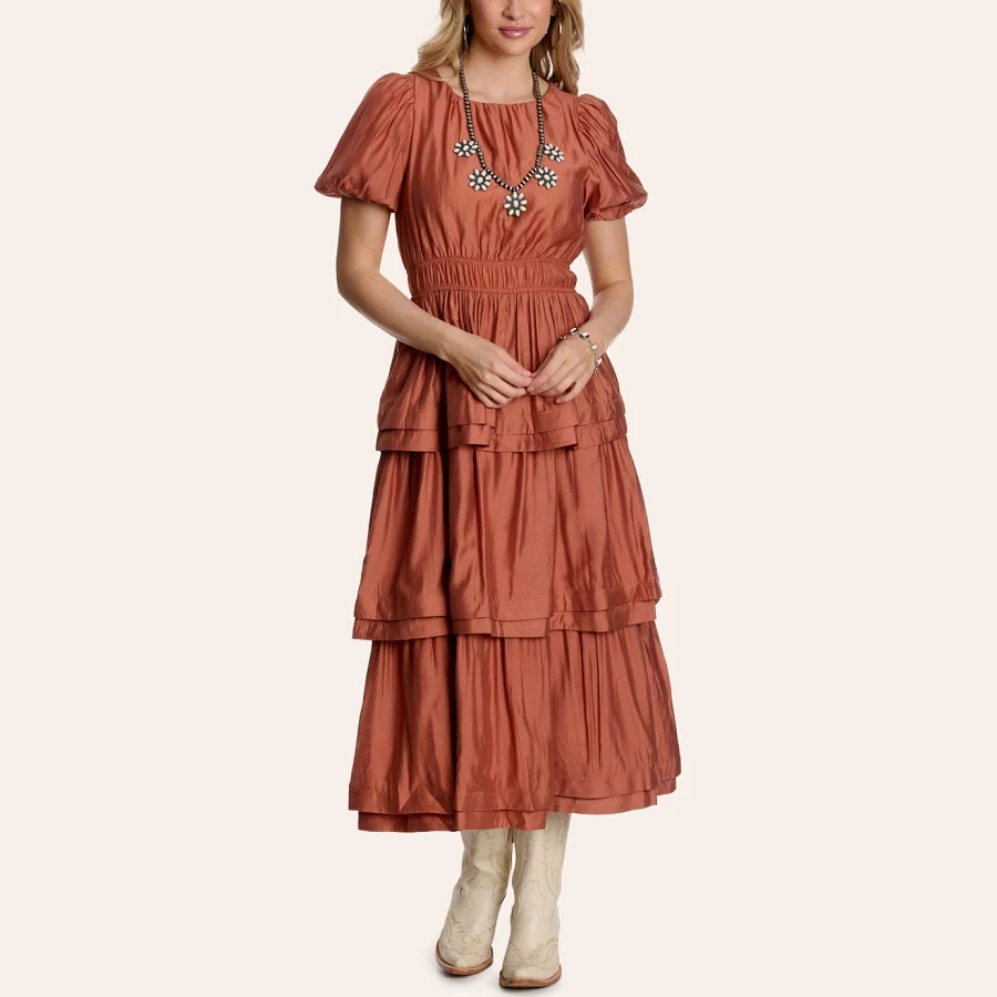 dress Women's Smock Waist Tiered Maxi Dress Cavender's Boot City Western Store $68
