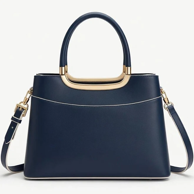 bag Women's Structured Vegan Leather Tote Bag with Gold Hardware Etsy - Seller $280