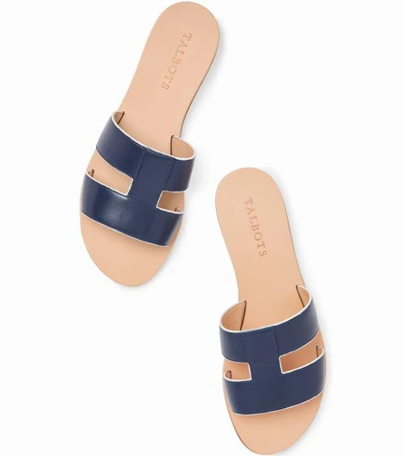 shoes Women's Talbots Hannah Vachetta Leather Slides Talbots $47.7