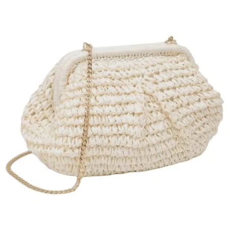 bag Women's Woven Straw Clutch Crossbody Bag with Chain Strap Walmart - Matrix E Tech $12.4