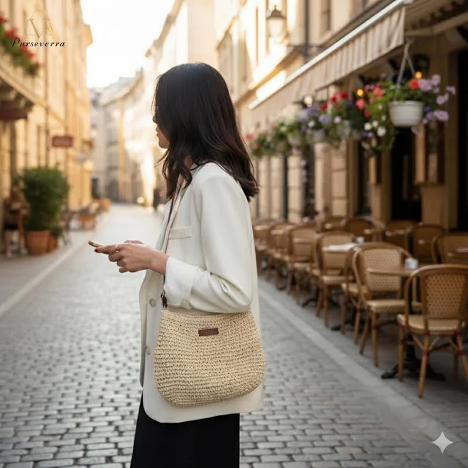 bag Woven Straw Crossbody Bag Etsy - Seller $36.65