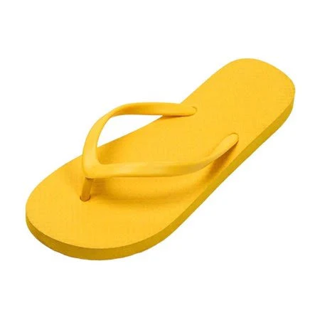 shoes Yellow Unisex Flip Flops Rubber Toe Post Thong Sandals Casual Waterproof Textured Sole Non Slip Indoor Outdoor Home Beach Size 35 Foot Length 9.45 Walmart - chunyuan shop $12.99