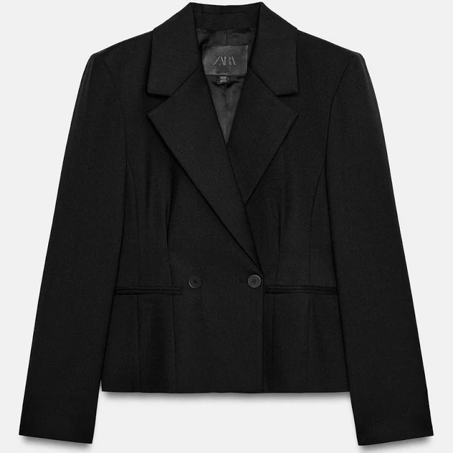 outerwear Zara Tailored Wool Blend Blazer Zara USA $149