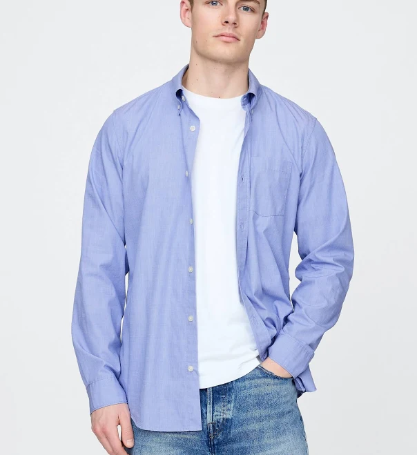 Gap Men's Organic Cotton Poplin Classic Shirt
