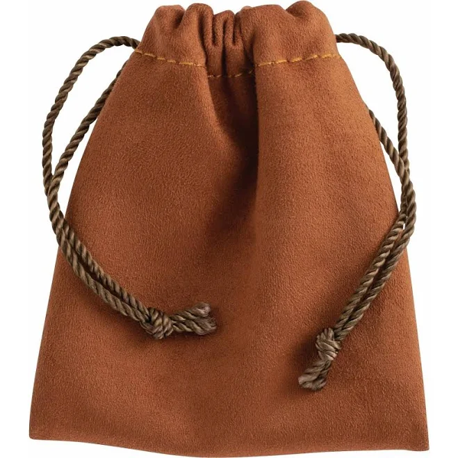 Soft-Suede Drawstring Pouch with Inner Divider Multifunctional Jewelry Pouches for Jewelry Gifts