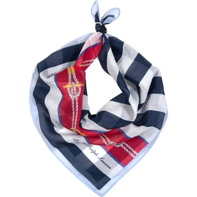 Ralph Lauren Women's Nautical Stripe Square Scarf