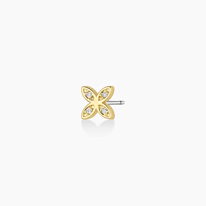 Gorjana Women's 18k Gold Flower Charm Stud Earrings